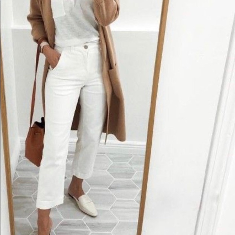 White professional pants